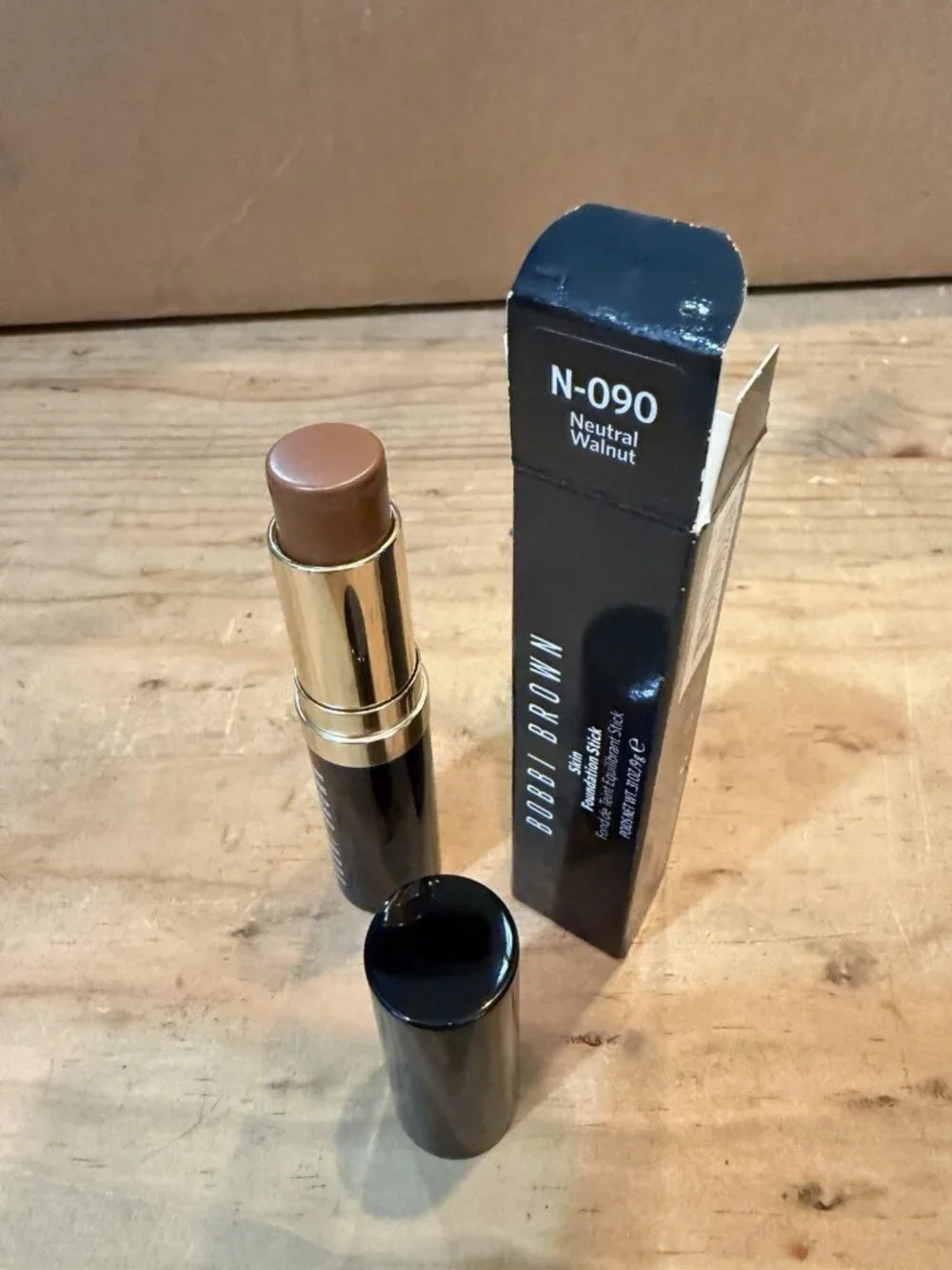 Bobbi Brown Skin Foundation Stick N-090 Neutral Walnut New W/ Box